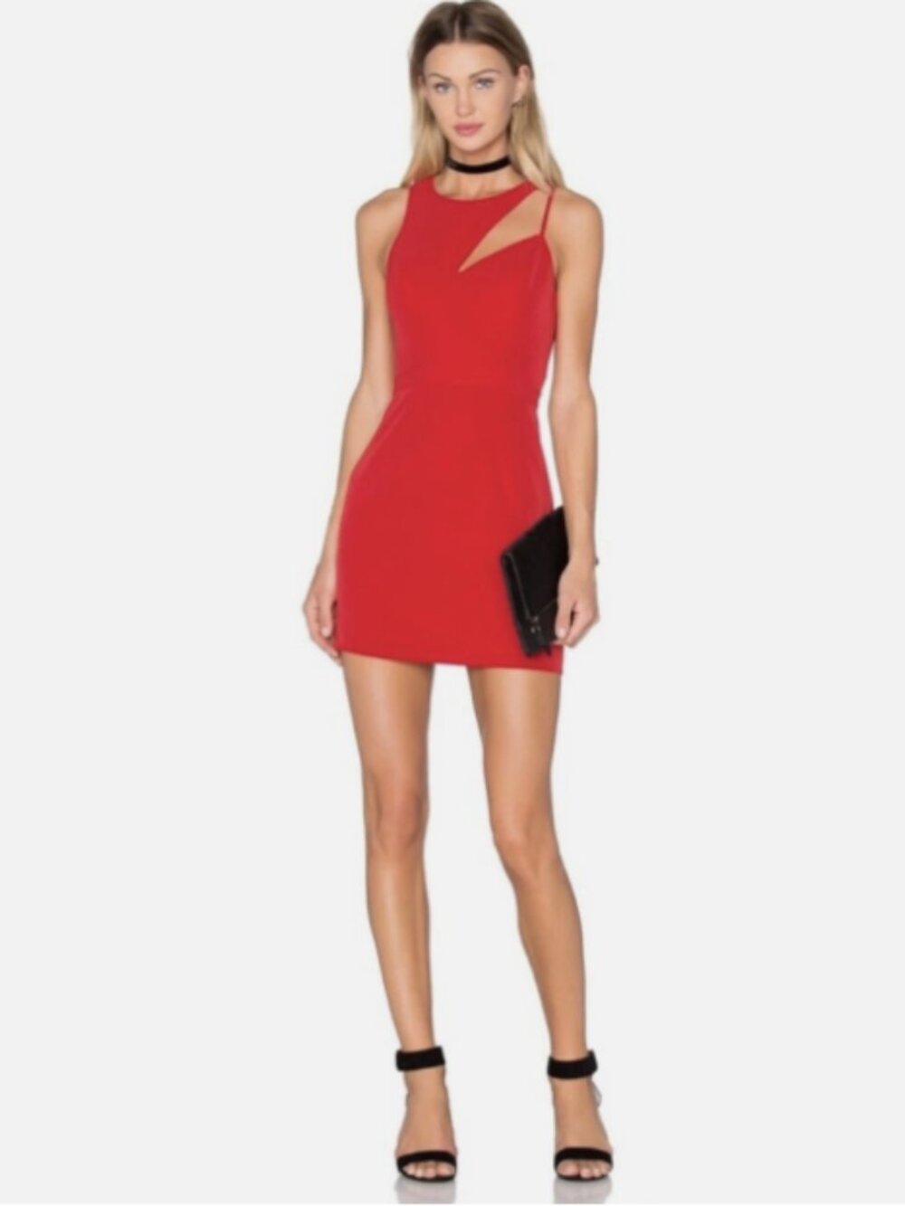 formal red dress
